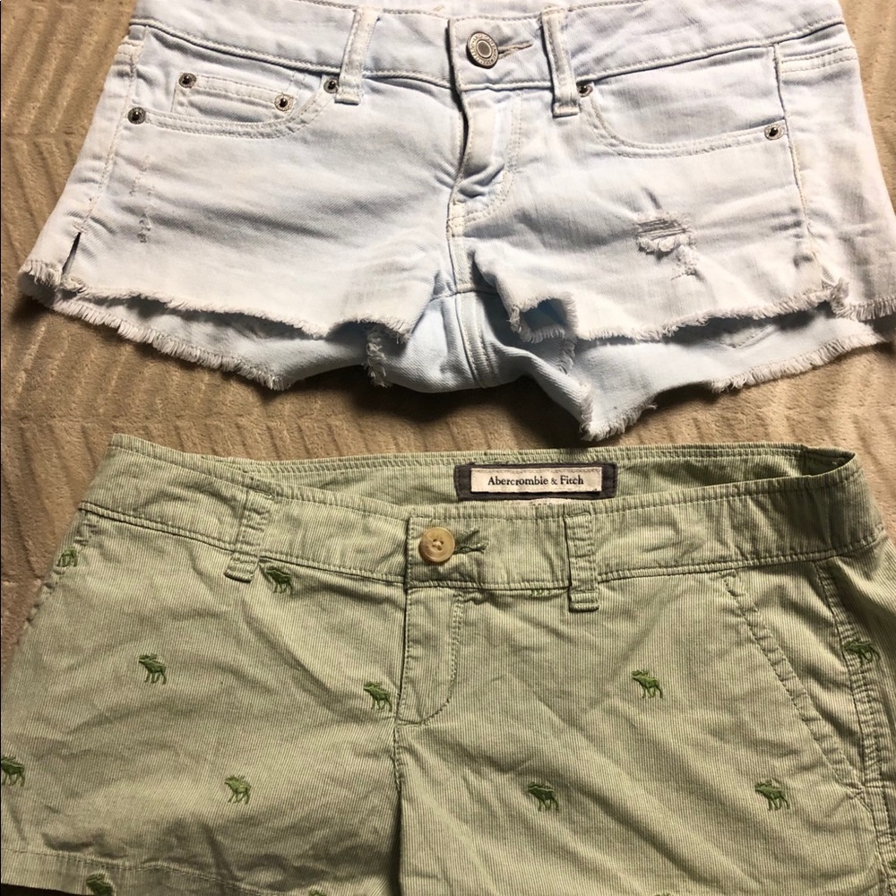 Lot of two size 2 short shorts